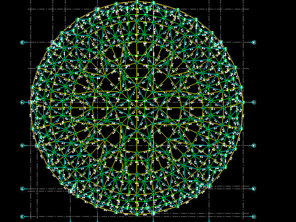 东乡县明光正元广场圆形网架