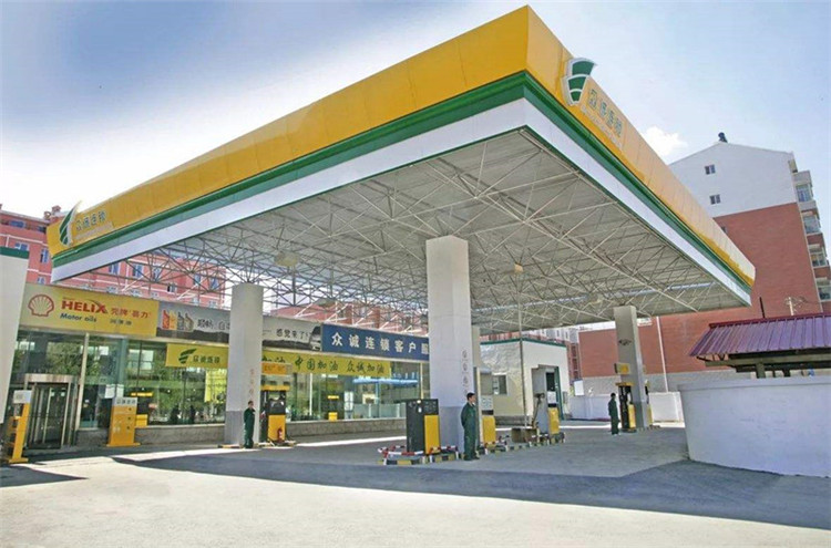 东乡县加气站钢结构网架案例7